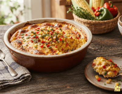 Southern Corn Pepper Pudding